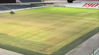 Alerta en River: así está el campo del Monumental a un día del partido con Belgrano