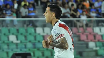 Driussi convirtió el gol de River y felicitó a sus compañeros "por el desgaste que hicieron"