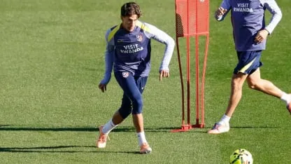 Mientras Julián y Molina siguen afuera, Giuliano Simeone está de regreso en Atlético de Madrid Mientras Julián y Molina siguen afuera, Giuliano Simeone está de regreso en Atlético de Madrid
