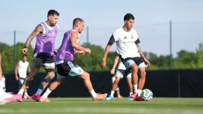 Entrenamiento de la Selección Argentina