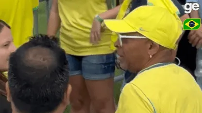 Una estrella de Hollywood visitó el entrenamiento de Brasil y le deseó el título en el Mundial Una estrella de Hollywood visitó el entrenamiento de Brasil y le deseó el título en el Mundial