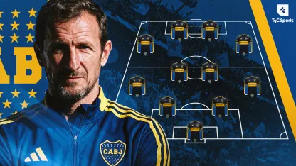 La formación de Boca vs. O'Higgins La formación de Boca vs. O'Higgins