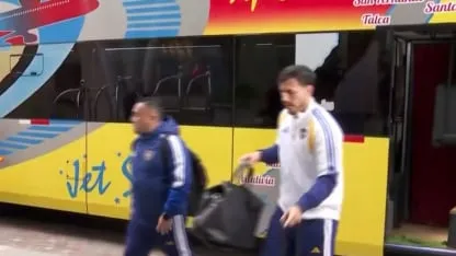 Boca llegó a Chile para la revancha y Arruabarrena tiene el equipo en mente Boca llegó a Chile para la revancha y Arruabarrena tiene el equipo en mente