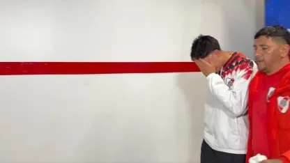 El llanto de Facundo González tras su penal errado en la eliminación de River