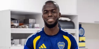 Enner Valencia firmó su contrato con Boca, se entrenó y espera su debut