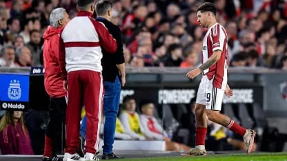 Preocupación en River por la lesión de Montiel: quién podría reemplazarlo en Colombia