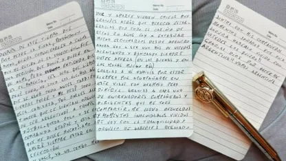 La carta de despedida de Messi en sus redes sociales.