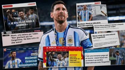 Las reacciones del mundo del fútbol al retiro de Messi Las reacciones del mundo del fútbol al retiro de Messi